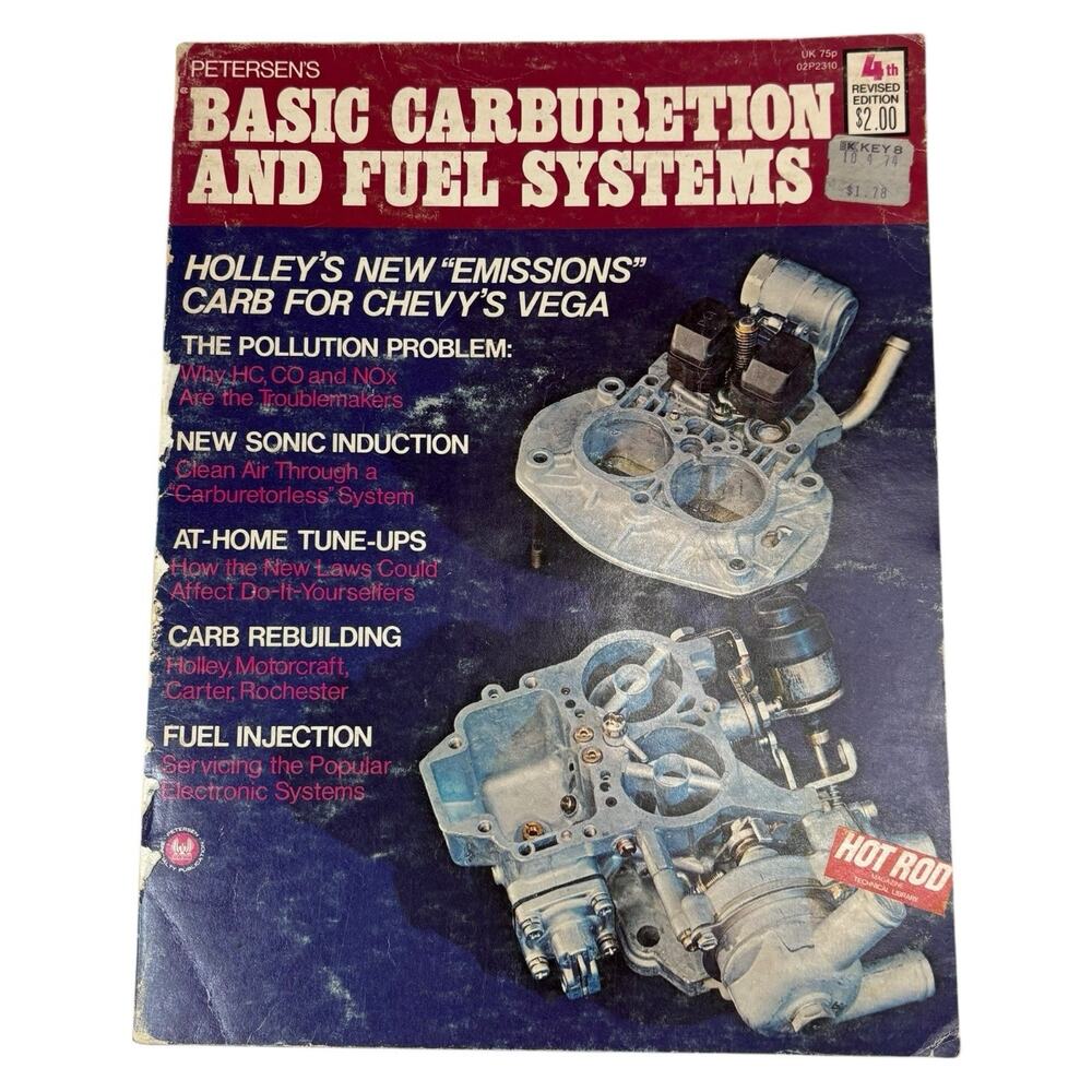 VTG 1973 Petersons "Basic Carburetion And Fuel Systems" 4th ED Hot Rod Magazine
